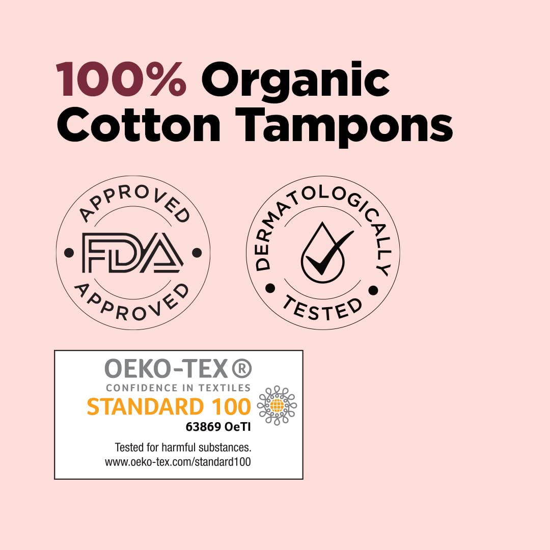 Pee Safe 100% Organic Tampons Super 16N