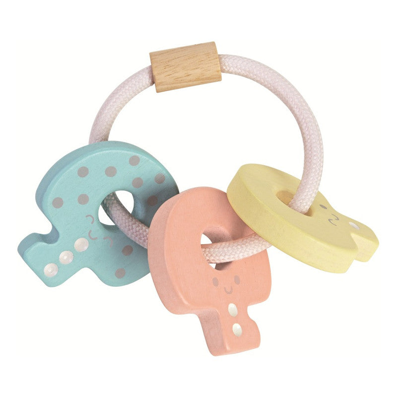 PlanToys Baby Key Rattle Pastel Color