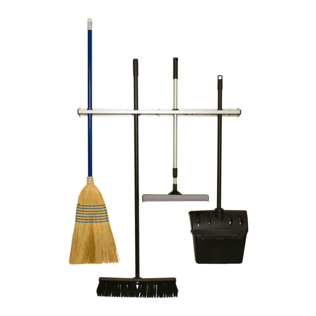 Winco Mop & Broom Rack, MHH-24
