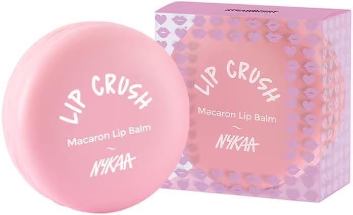 Nykaa Macaron Lip Balm Strawberry06
