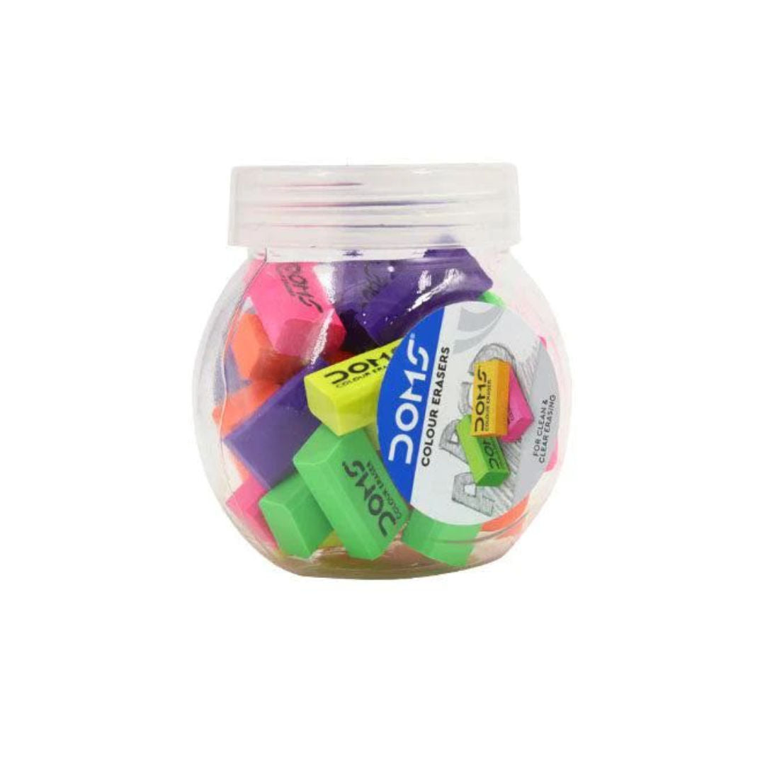 DOMS Colour Eraser Jar