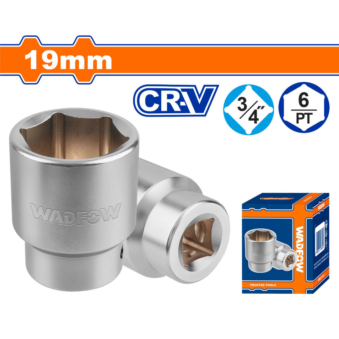 WADFOW 3/4Inch Hexagonal Socket, 19mm