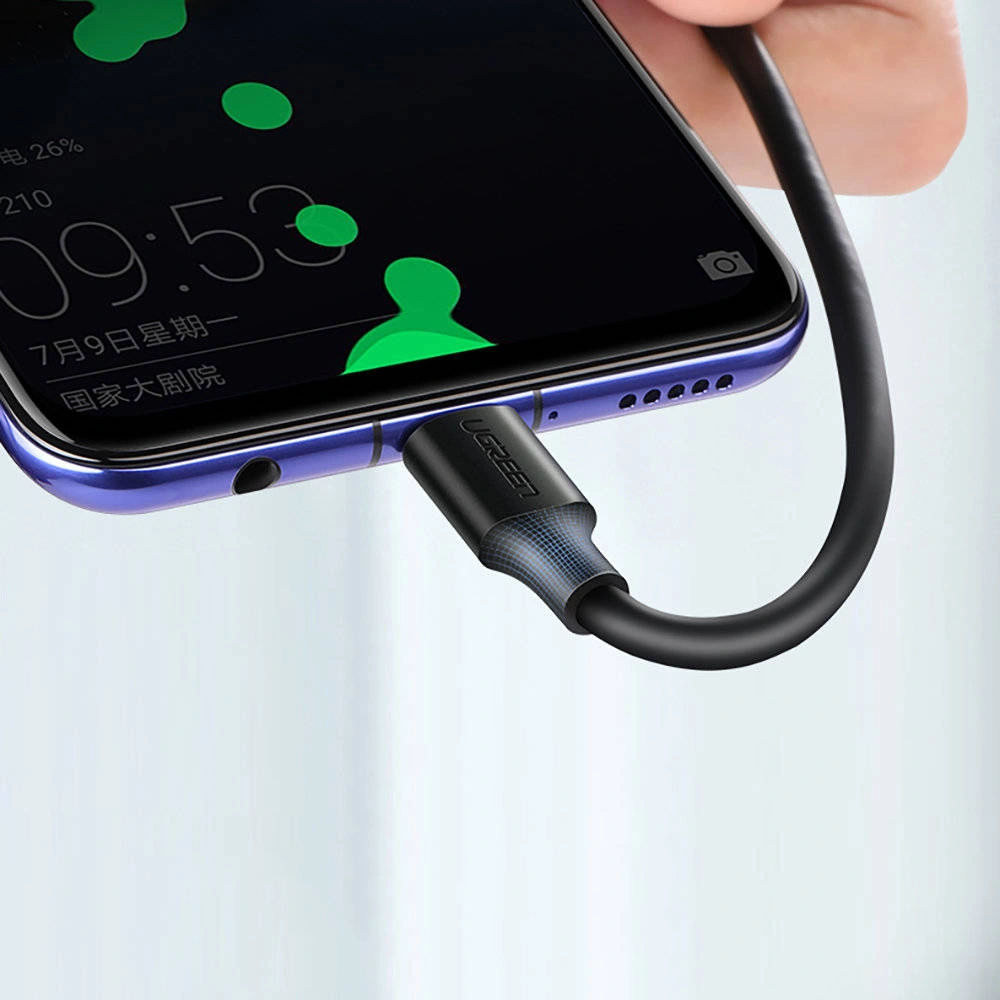 UGREEN US287 USB-A to USB-C 3A QC3.0 Fast Charging Cable, 2 Meter