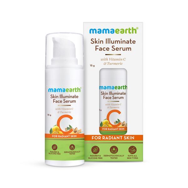 Mamaearth Skin Illuminate Face Serum for Radiant Skin with Vitamin C & Turmeric 15g