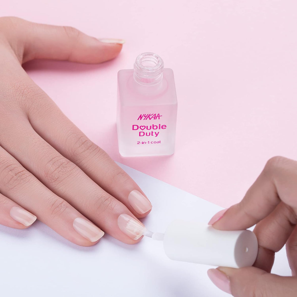 Nykaa Nail Care Double Duty 2in1 Top & Base Coat 12ml