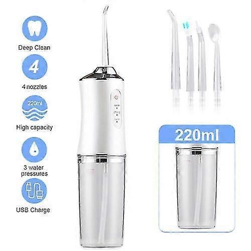 Water Jet Dental Teeth Flosser Electric Oral Irrigator Tooth Cleaner Floss