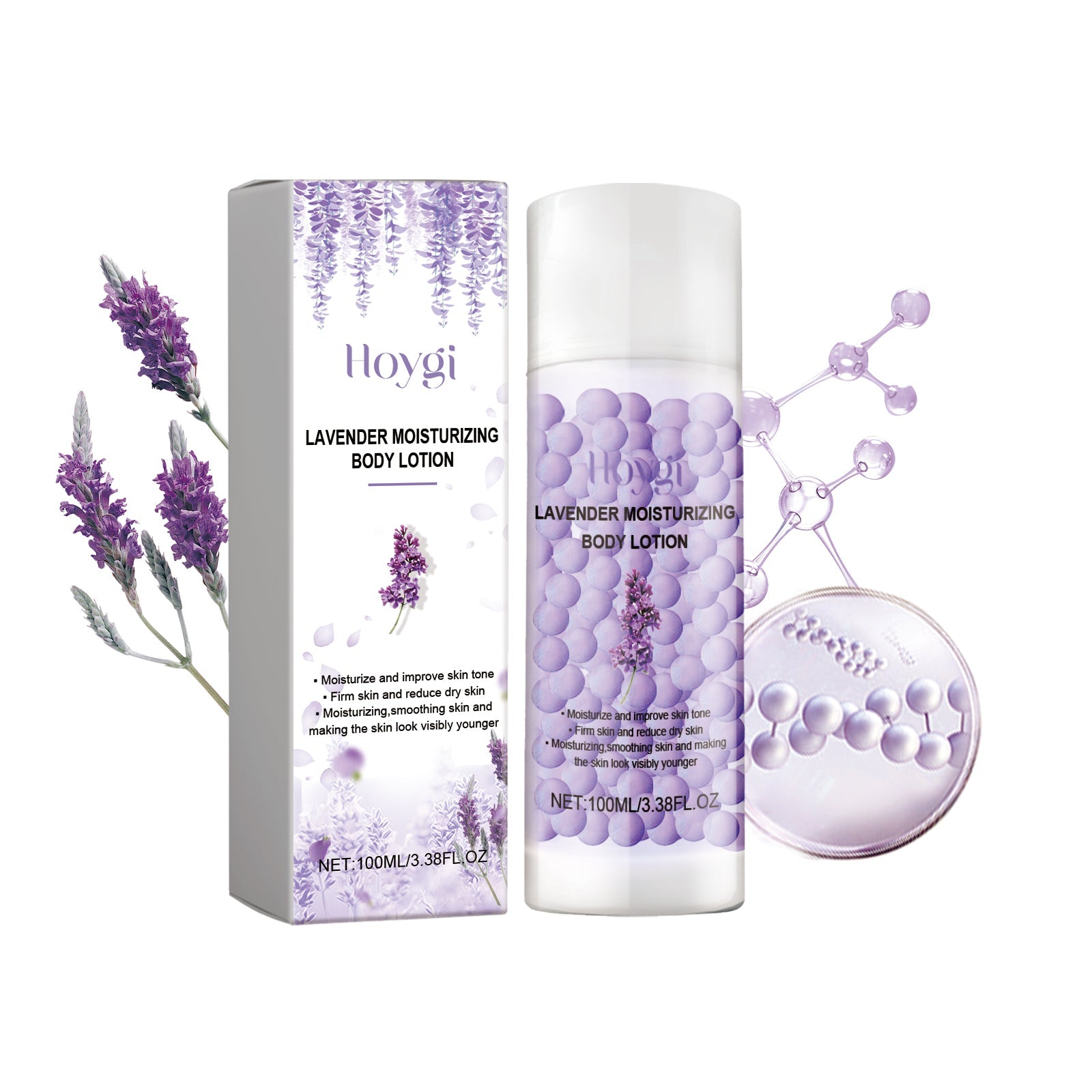 Lavender Moisturizing Body Lotion, Hydrating, Whitening, Smooth Skin, Elegant Fragrance ,100ml