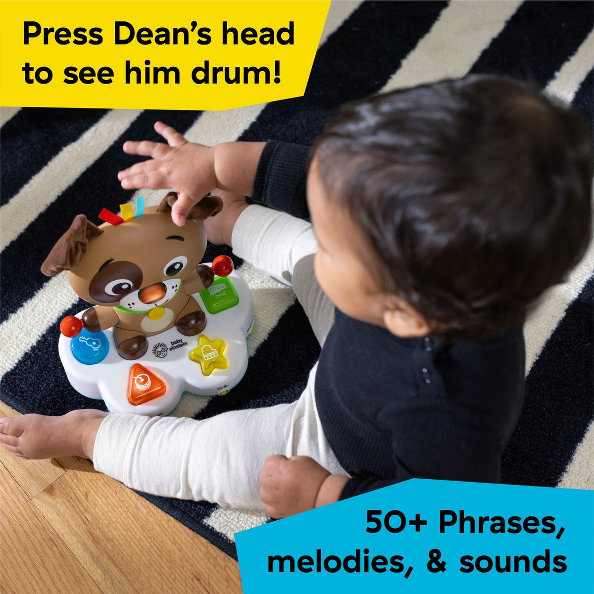 Baby Einstein Drum & Learn Dean Musical Toy, 6 Months+