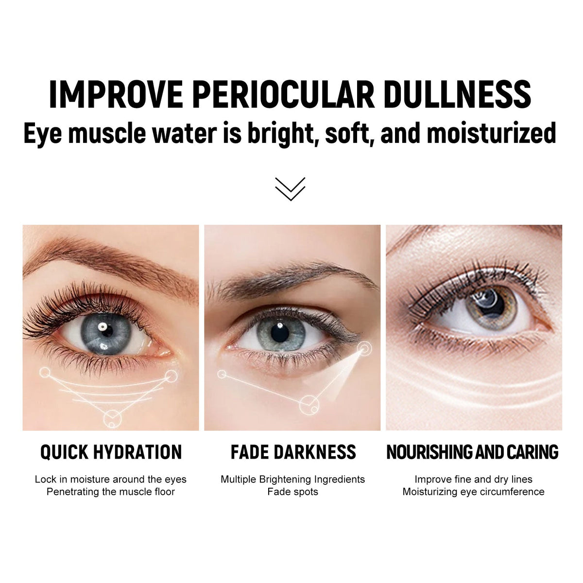 Coffee Eye Cream, Fade Dark Circles, Reduce Fine Lines, Brighten & Tighten ,57g