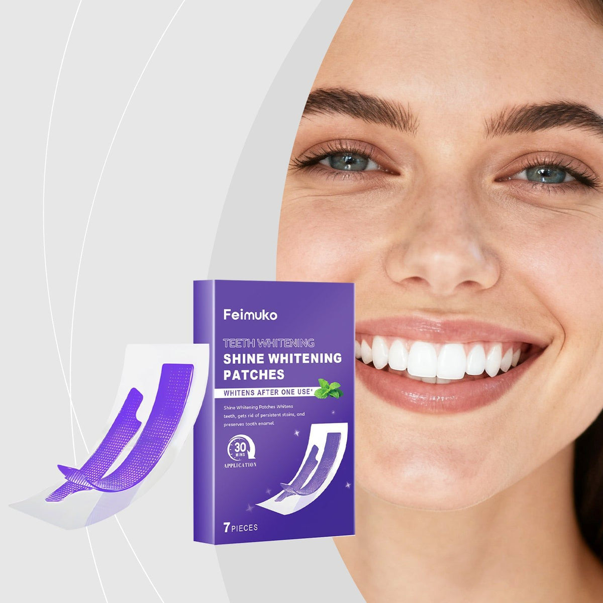 Brighten Your Smile with Gentle Dental Strips, Daily Teeth Whitening, Fresh Breath ,7 pieces