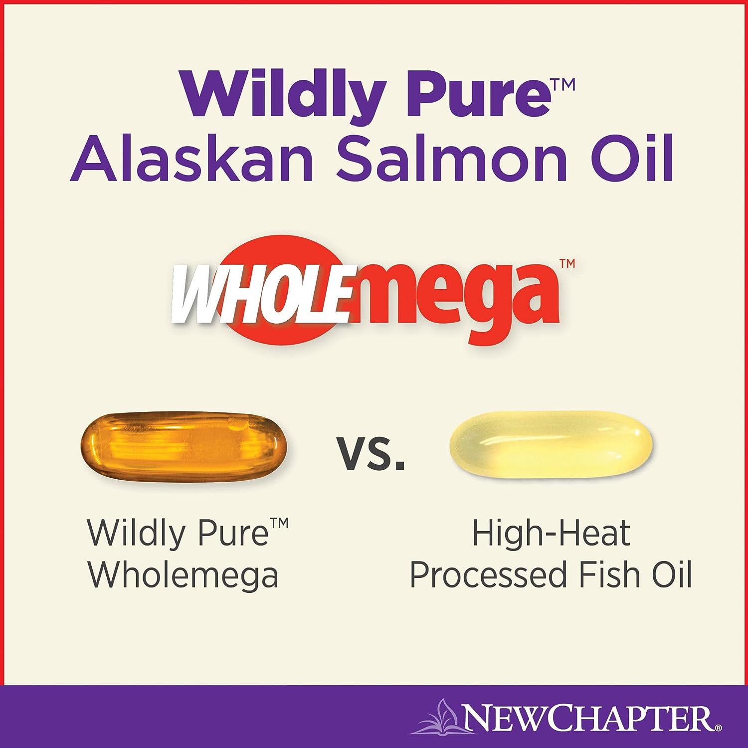 New Chapter WHOLEmega Whole Fish Oil 1000mg 60 Softgels (Dietary Supplement)
