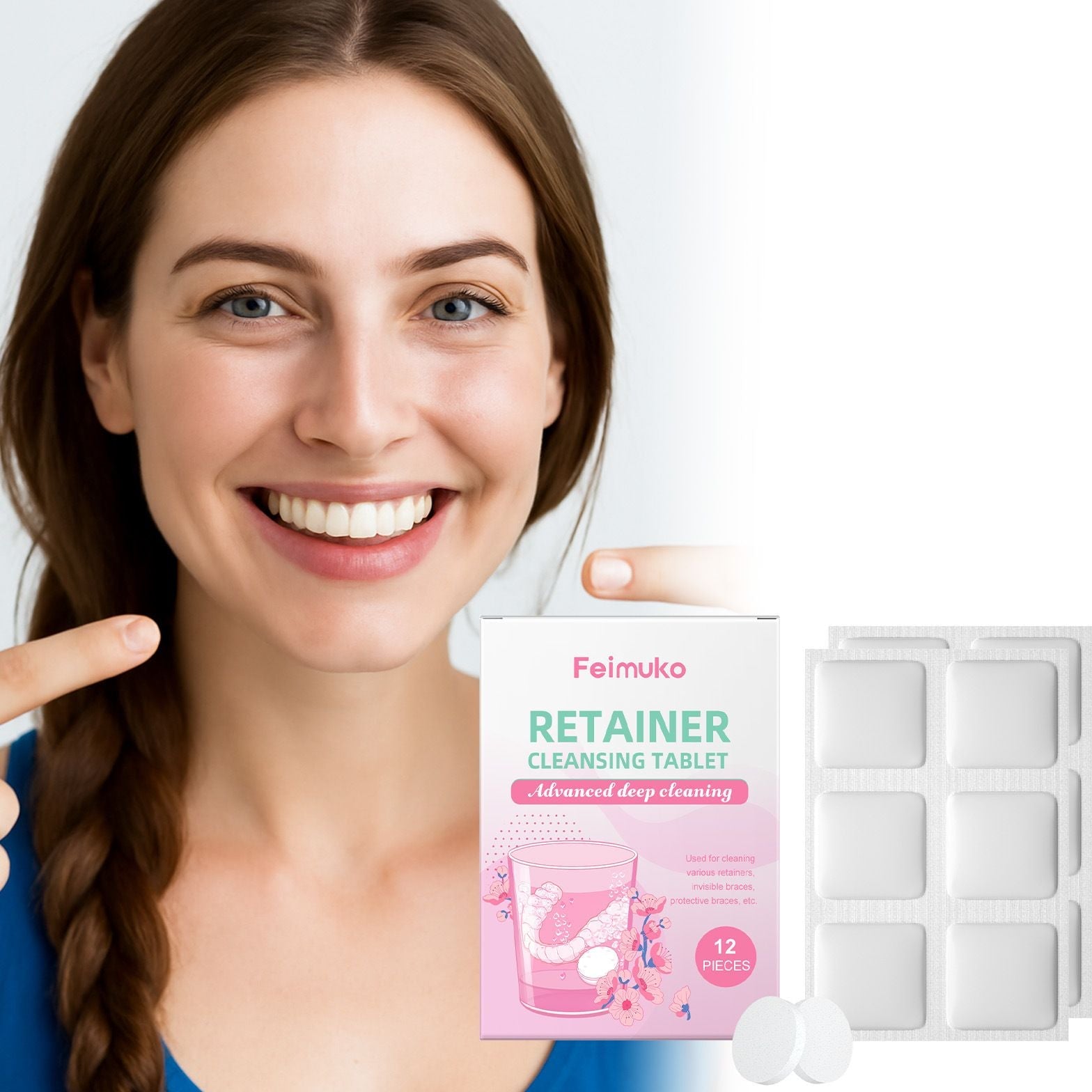 Denture Cleaning Tablets Deep Clean 12pcs