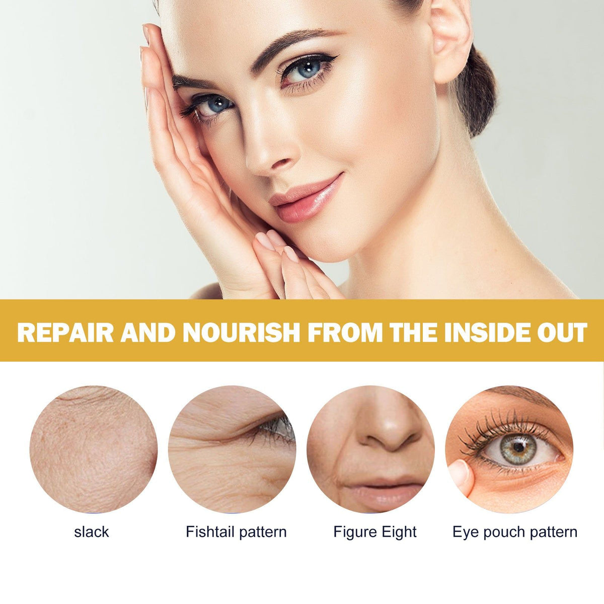 10 Sec Anti-Wrinkle Serum, Fade Fine Lines, Hydrating, Youthful Skin ,10ml/box