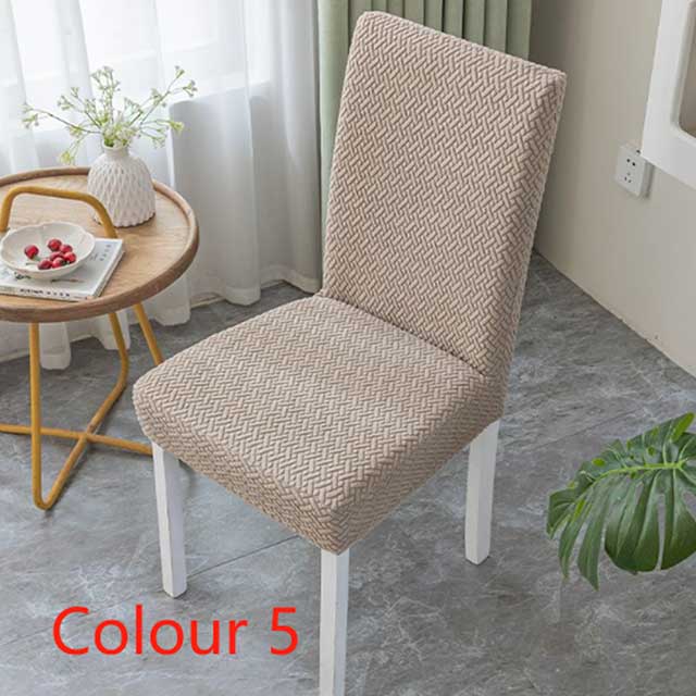 Universal Elastic Chair Cover – Stretch Fit for Dining & Living Room Chairs, Durable Big Size Home Seat Protector