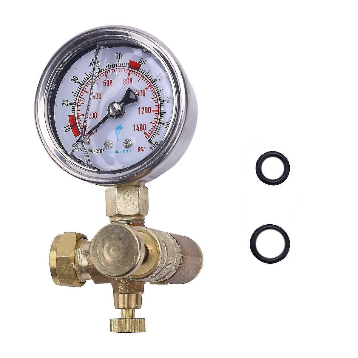 Nitrogen Gas Pressure Gauge Kit for Hydraulic Breaker