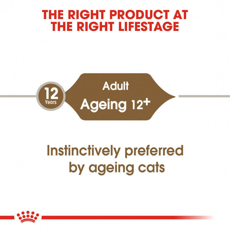 Royal Canin Feline Health Nutrition Ageing +12 Gravy - 12 Wet Food Pouches