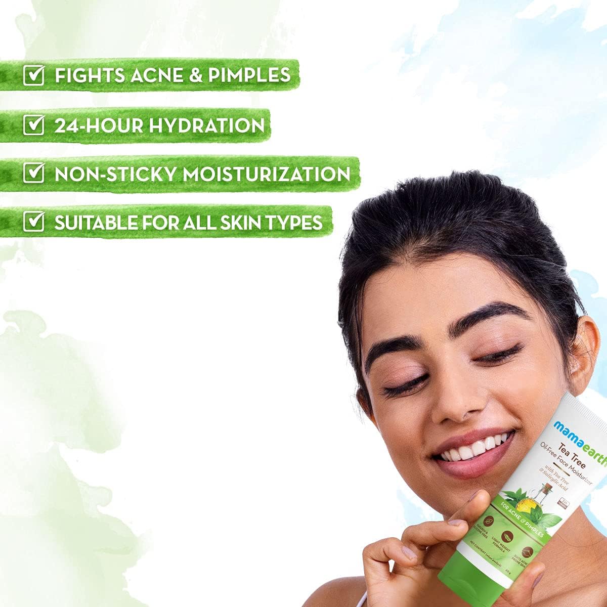 Mamaearth-Tea Tree Oil-Free Face Moisturizer 80G