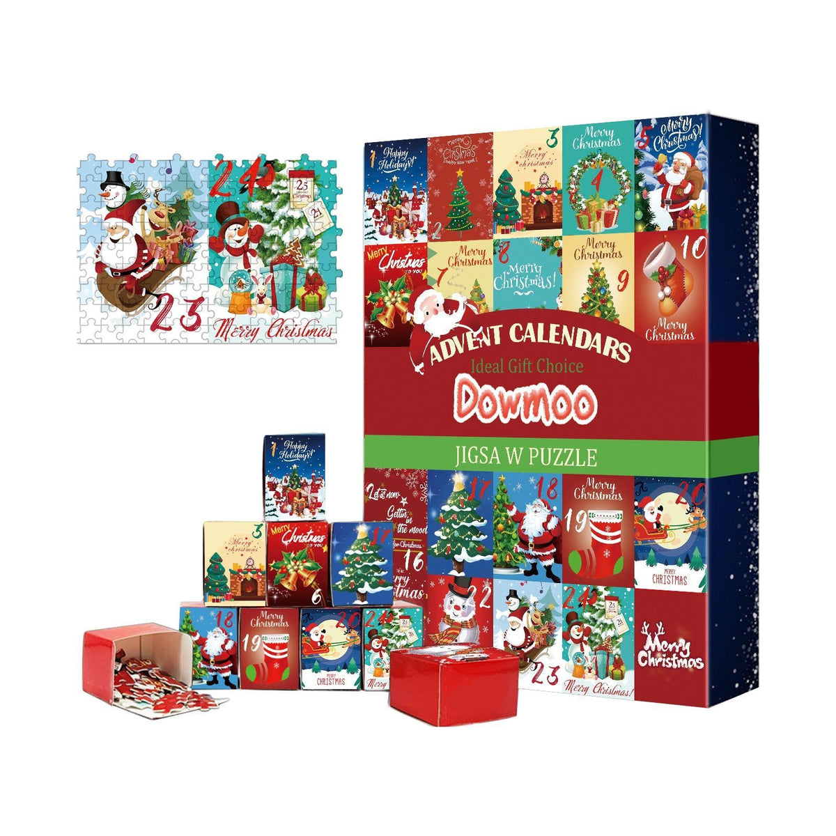 Create Festive Joy with Our Puzzle Advent Calendar, Christmas Surprise Gift ,24 frames
