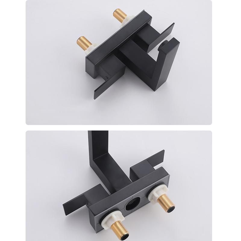 Dual Handle Bathroom Sink Faucet Brushed YH007