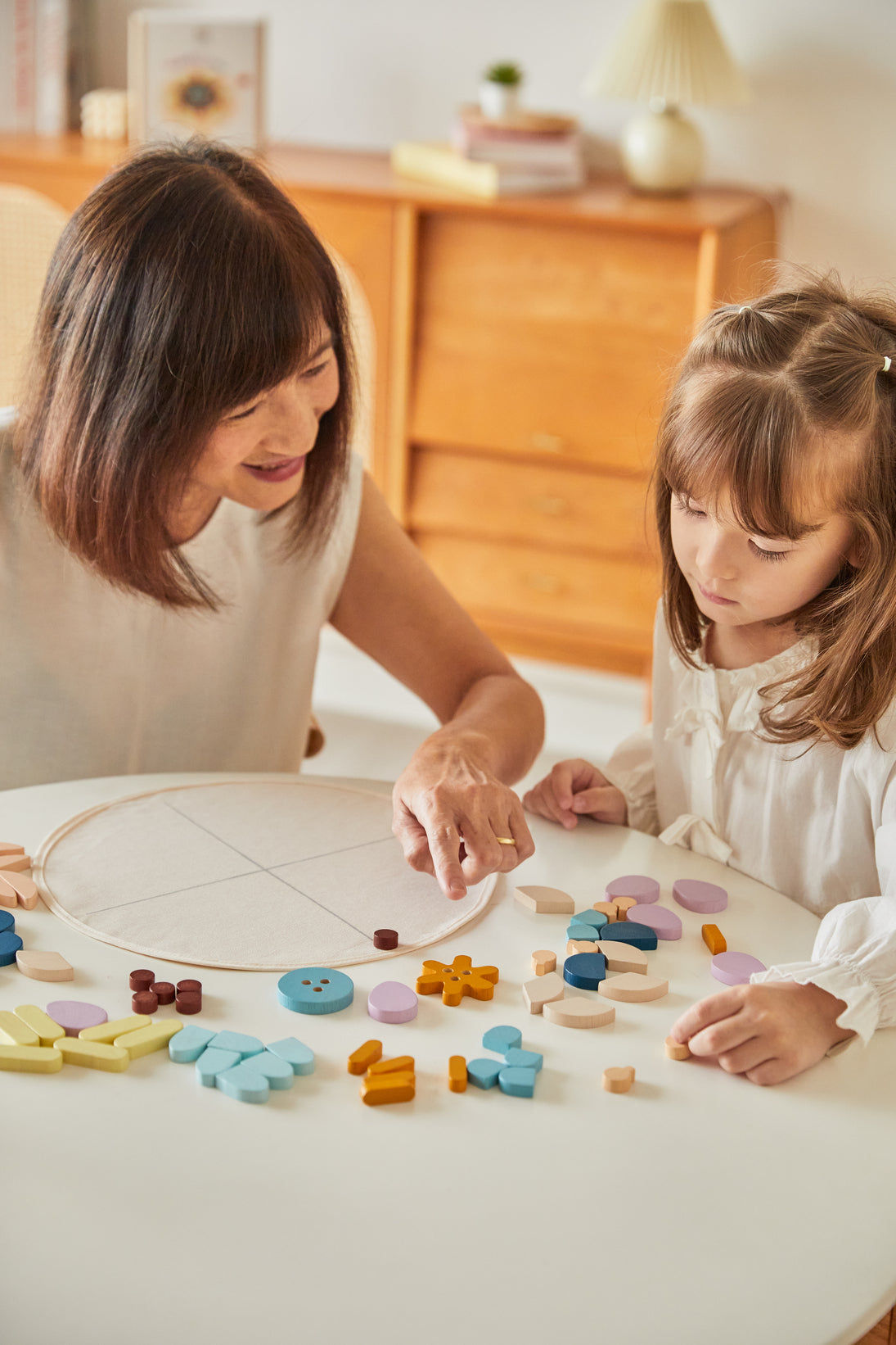 PlanToys Mandala — Wooden Pattern Building Set