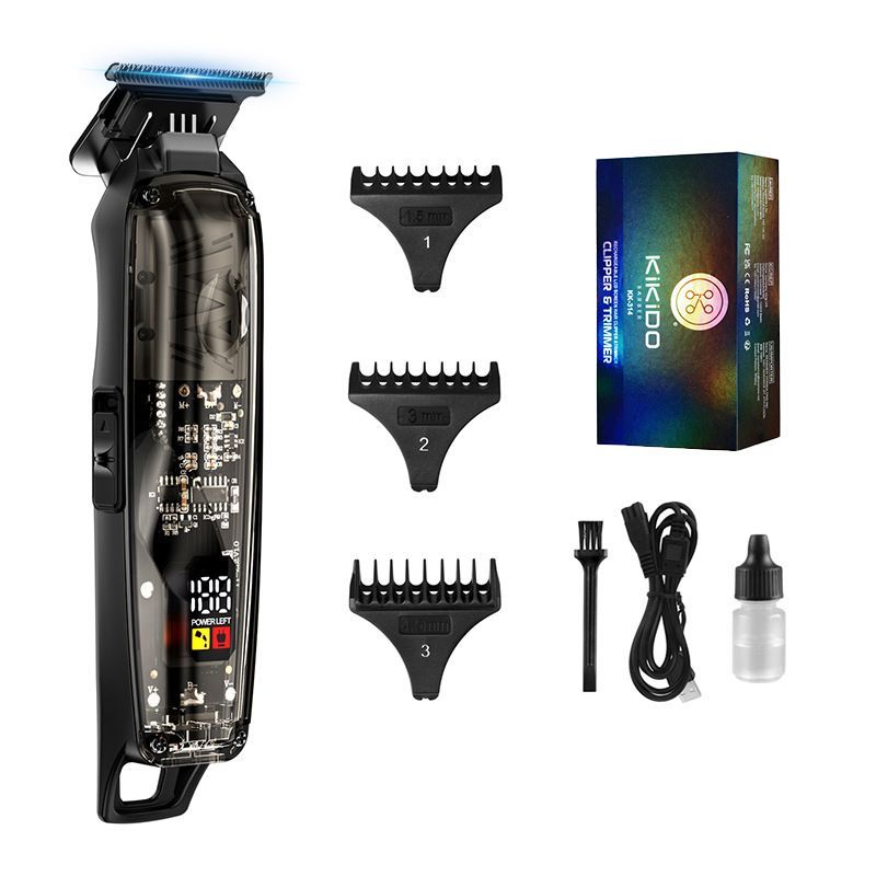 Digital Hair Clipper with Ceramic Blade, USB Rechargeable