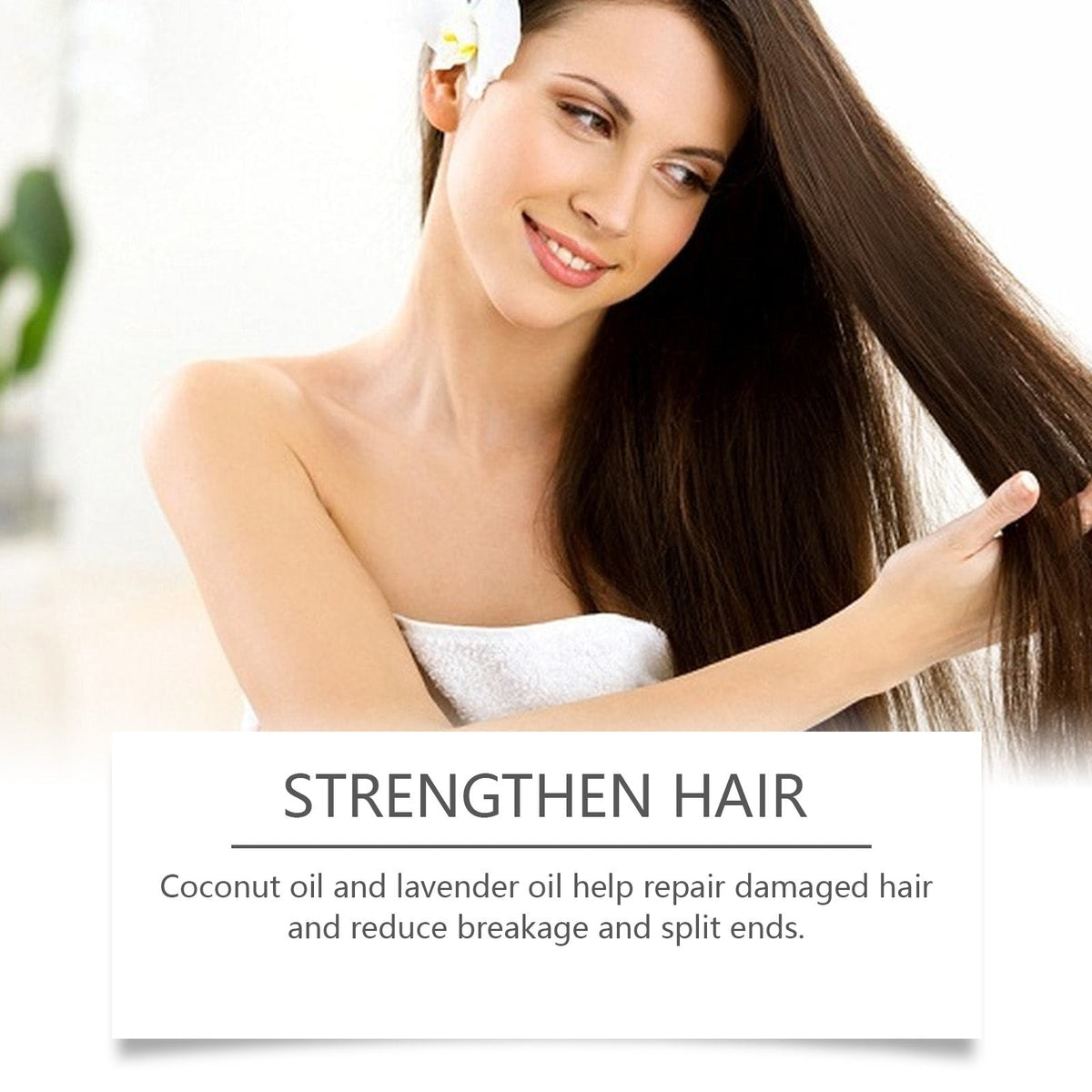 Coconut Hair Care Oil, Nourishes Dry Hair, Repairs Damage, Soft Glossy Hair, Natural Plant Essence ,100ml