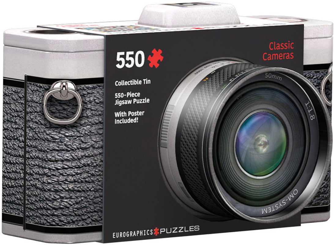 Classic Cameras 550 Piece Puzzle In A Collectible Tin