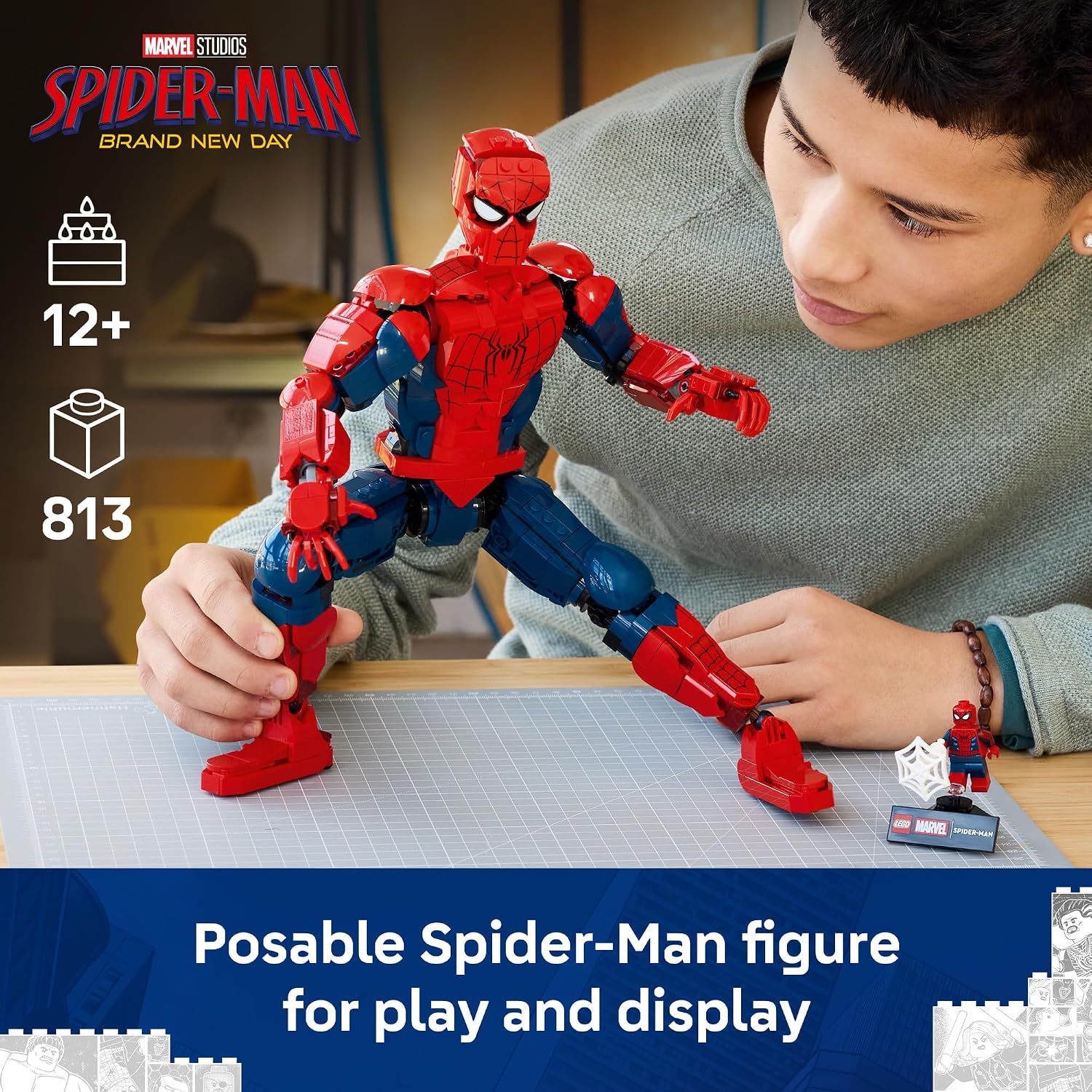 LEGO Marvel Spider-Man Hero Figure, Building Set-813 Pieces, For Age 12+ Years
