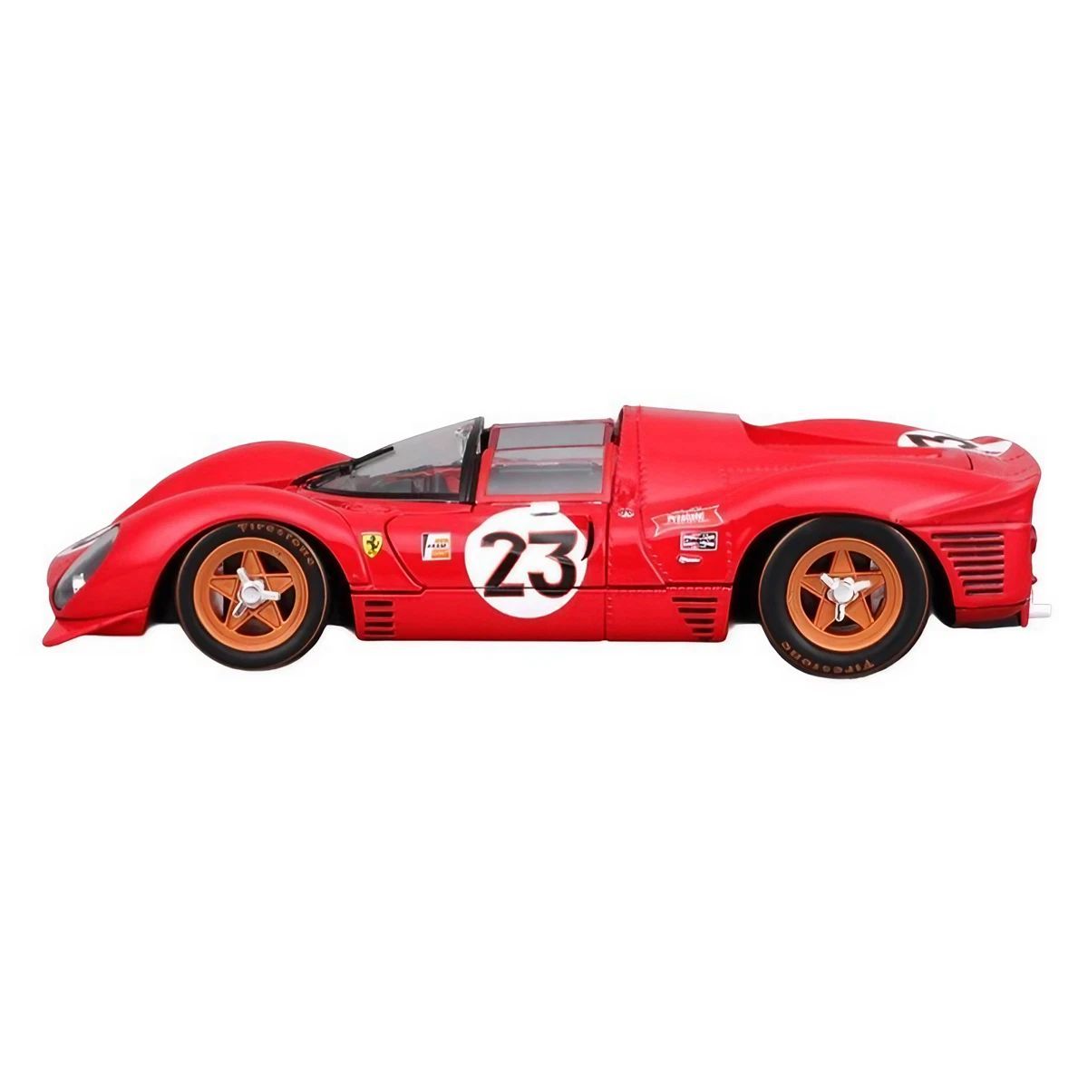 Bburago Racing Ferrari 330 P4 Daytona Die-cast Metal Kit (1:24, 43 Parts, Red), 14+ years