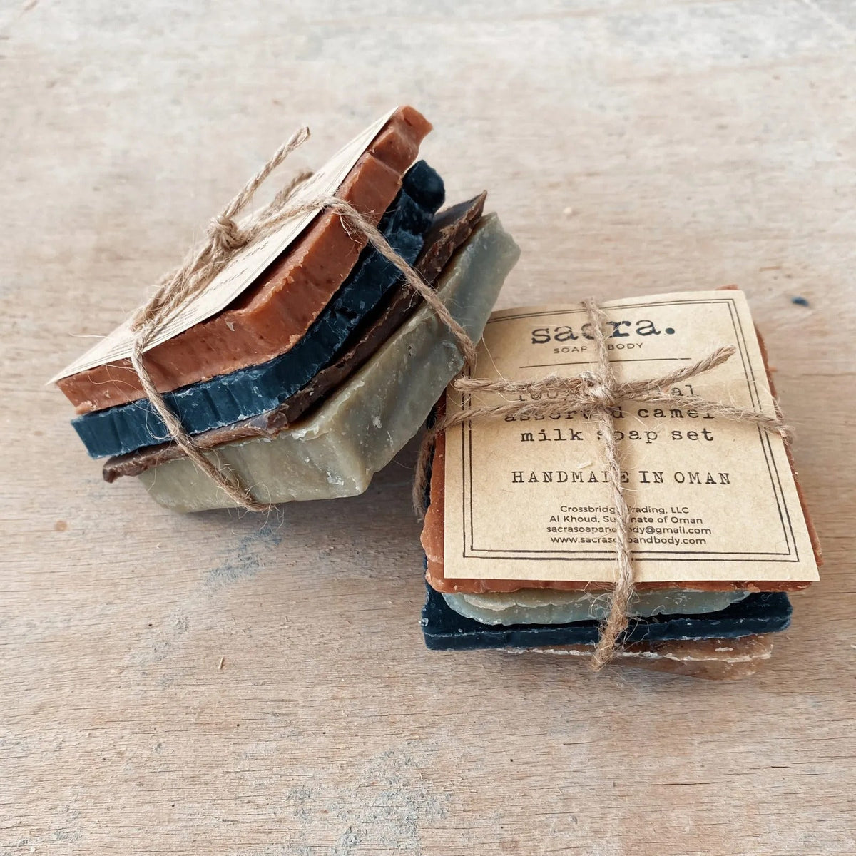 SACRA Camel Milk Soap Sampler Stack