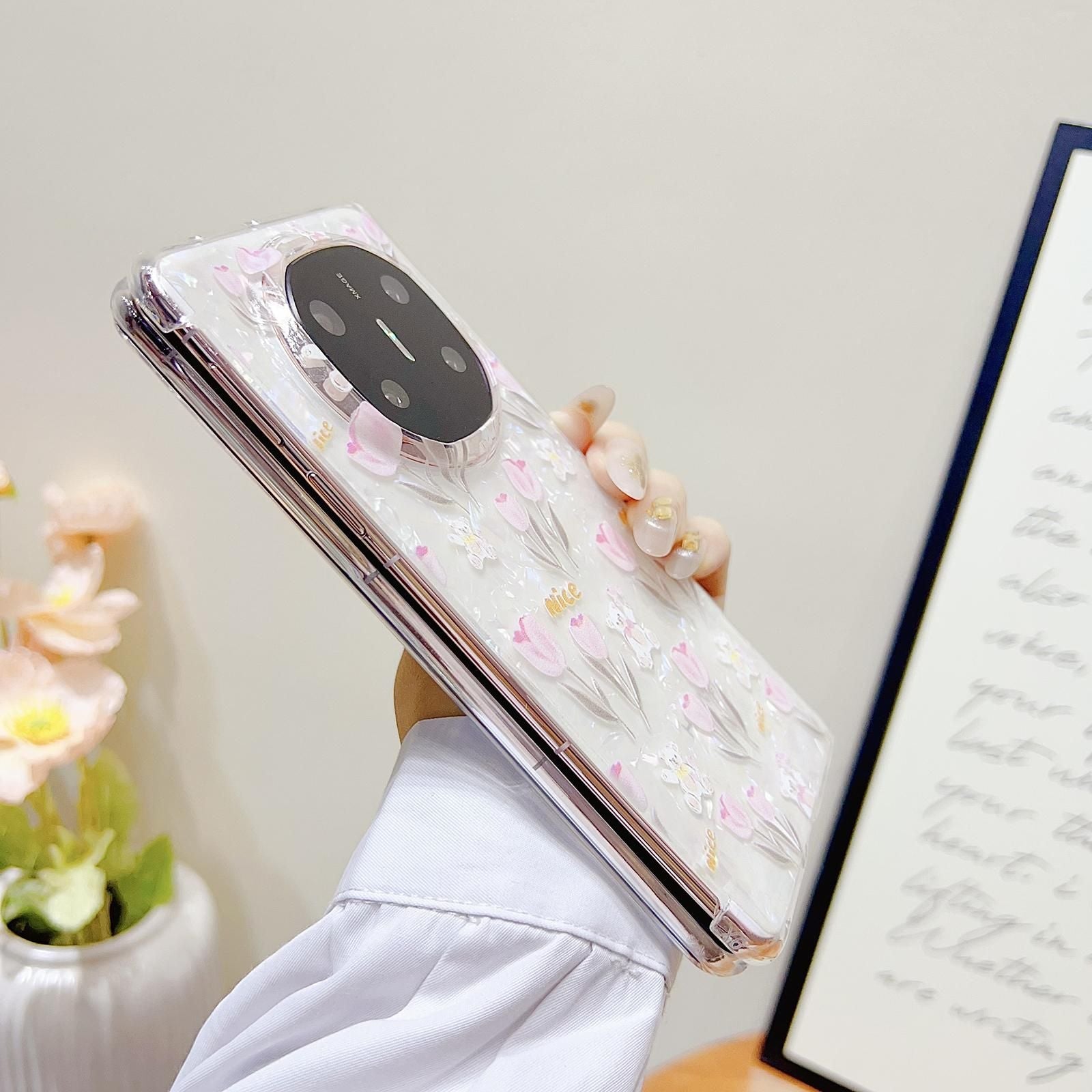 Flower Pattern PC Case For Huawei Mate X6