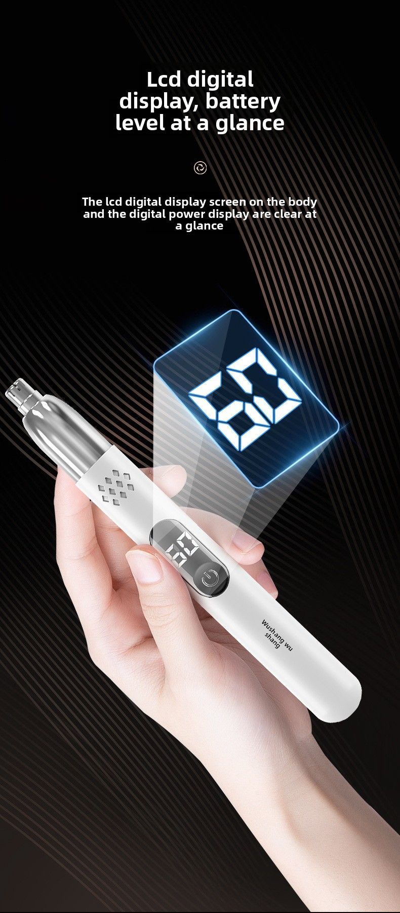 USB Rechargeable Nose Hair Trimmer Kit