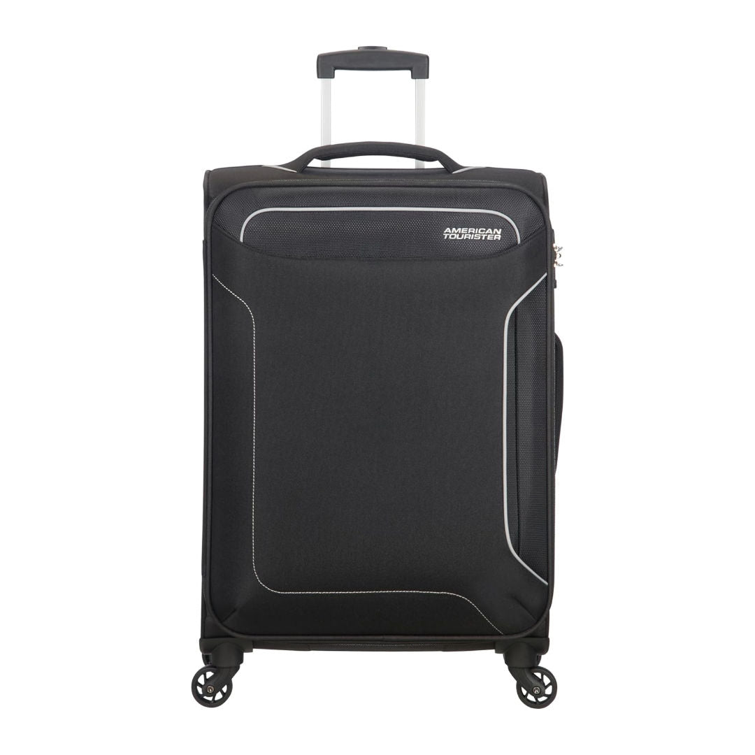 American Tourister Holiday Soft Spinner With TSA Lock, Black