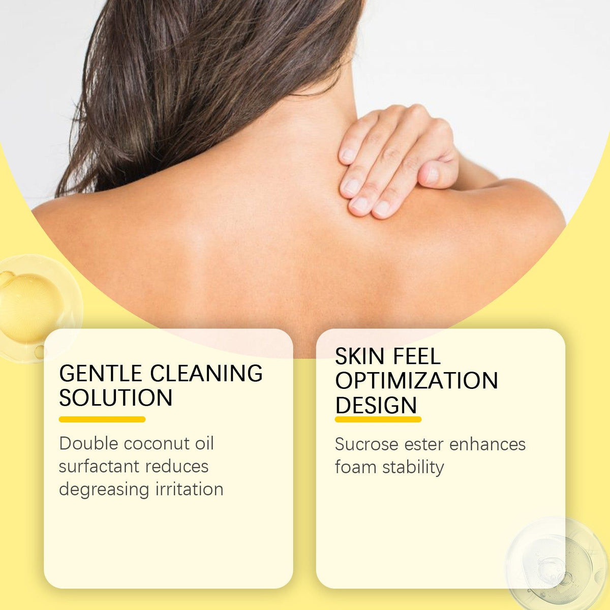 Body Wash, Gentle Hydrating Cleansing Soap for Skin and Hair, Moisturizes, Removes Sweat ,100g