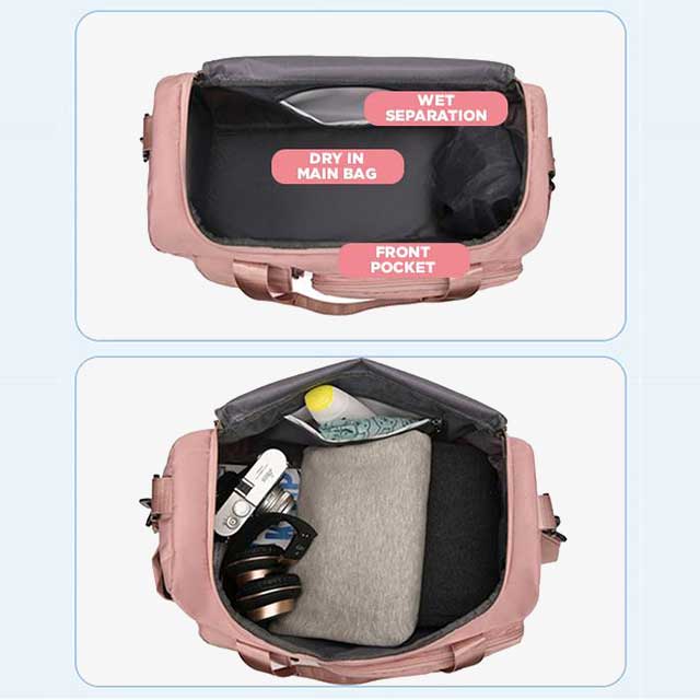 Women Gym Travel Carry-On Bag - Stylish & Spacious Workout Bag for Fitness, Sports, & Travel