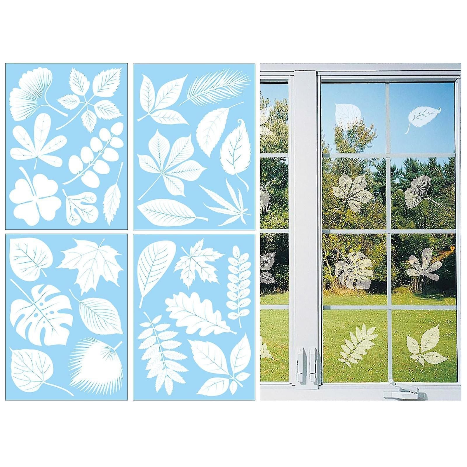 Static Window Stickers To Save Birds From Hitting Glass, White Alert Bird Decals For Home Decor And Protection, 22x30cm