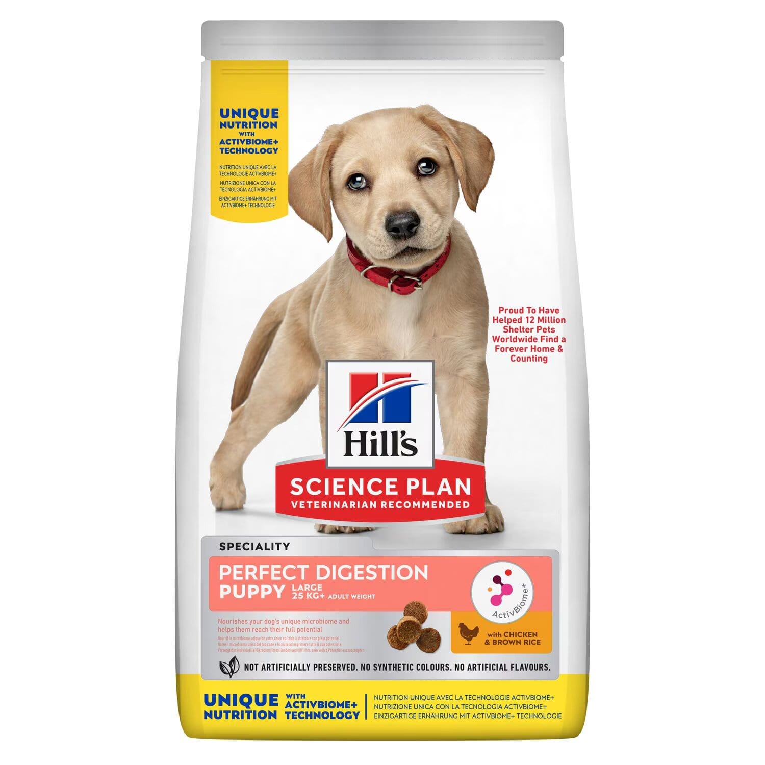 Hill's Science Plan Perfect Digestion Large Breed Puppy Dry Food with Chicken and Brown Rice-2.5kg