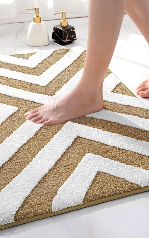 AIESY® Beautiful Luxury Rectangle Quick Dry Bath Mat