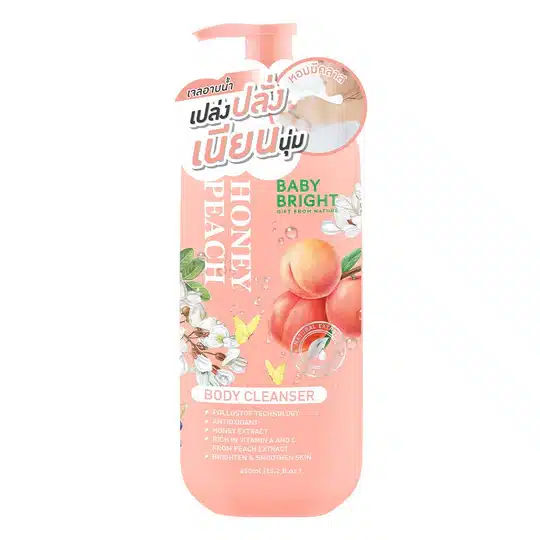 Honey Peach Body Cleanser 450ml Baby Bright (B)