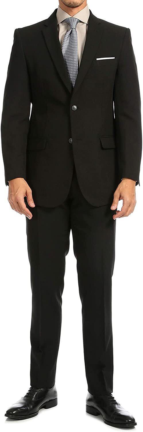 Black Tuxedo Suit For men Wedding Coat pant 2 Piece Partywear Office Formal wear