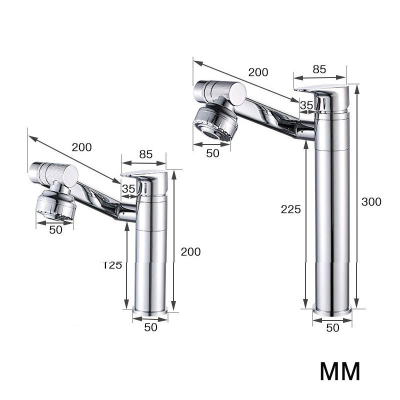 Bathroom Hot Cold Faucet, Specification: Short HT-87590 Short HT-87590