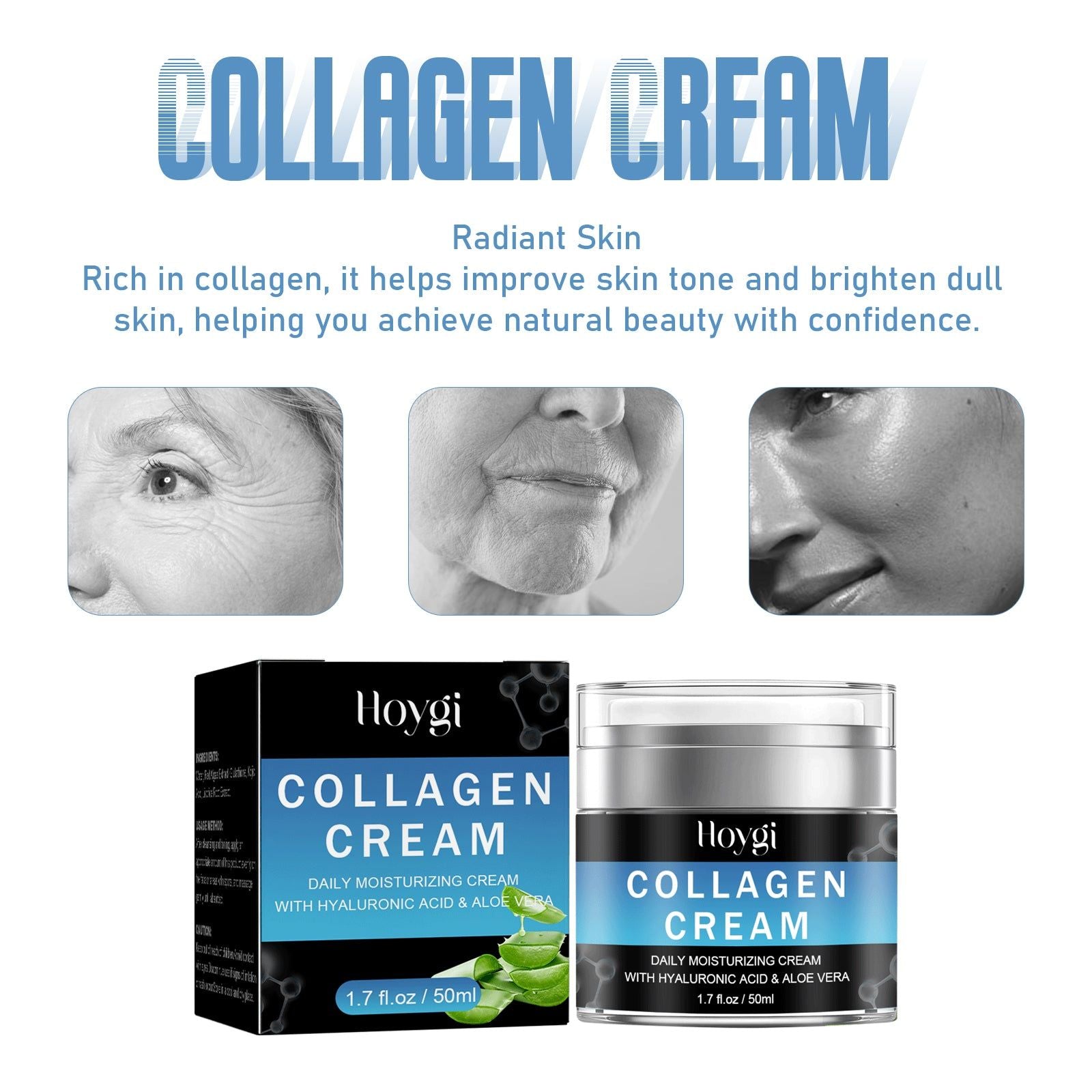 Revitalize Your Skin with Anti-Aging Face Cream, Hydrating Collagen Moisturizer ,50ml