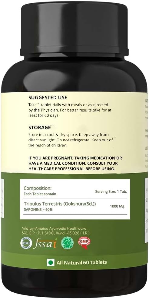 Rasayanam Tribulas Gokhru-60 1000mg Tablets 60
