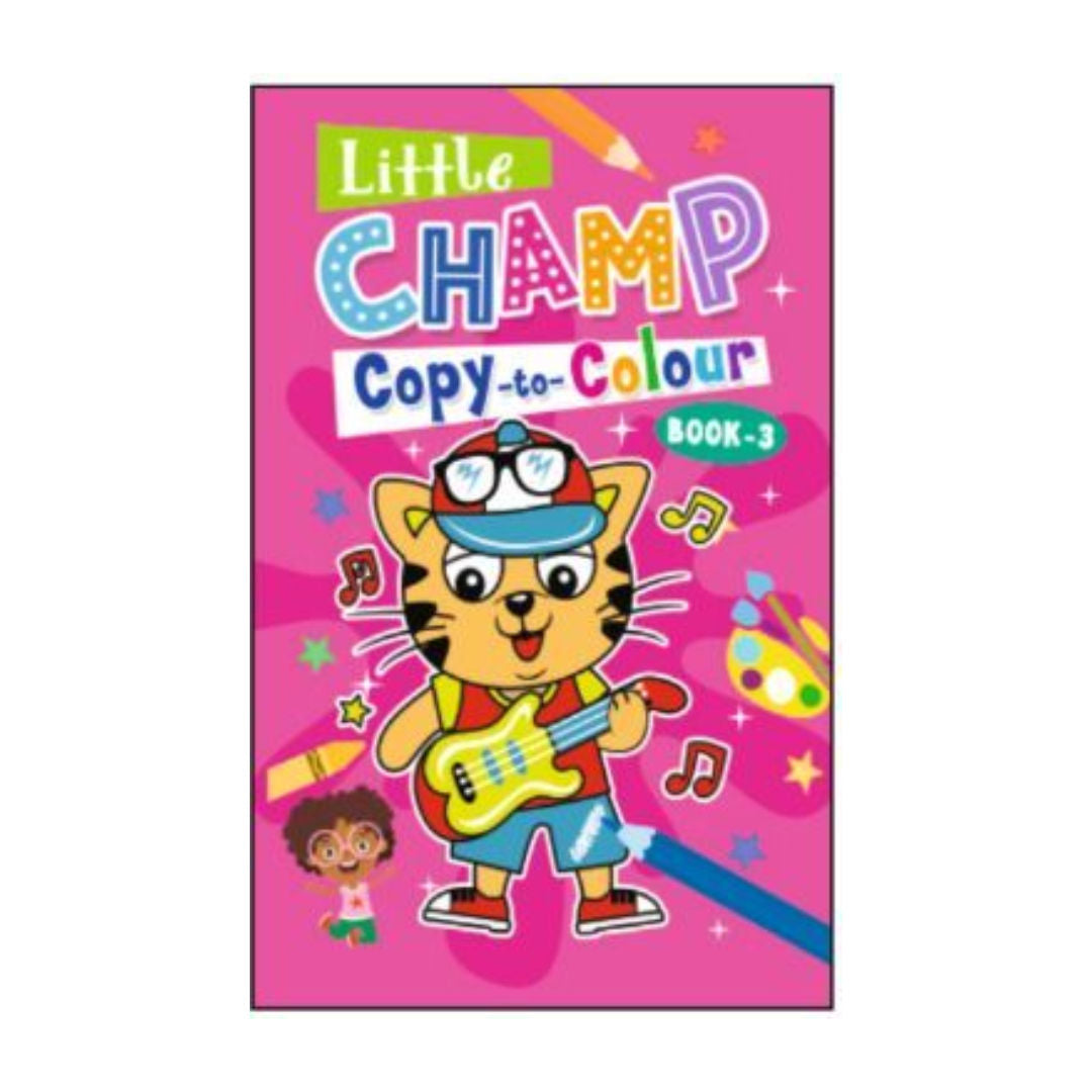 Golden Minds Little Champ Copy-to-Colour Book