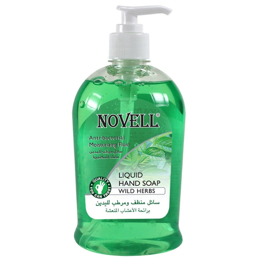 Novell Liquid Anti-Bacterial Moisturizing Liquid Hand Soap, 500ml