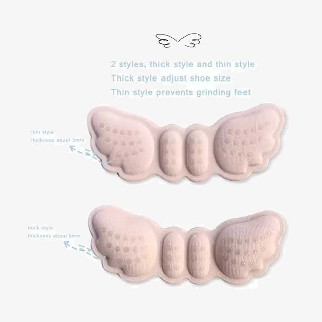 Women's High Heel Protection Pads – Butterfly Shaped Self-Adhesive & Adjustable Foot Care Cushions