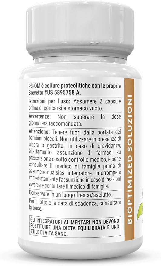 P3-OM – Bio-Culture for Women and Men - Patented Single Strain - Doctor-Formulated - No Refrigeration Needed (60 Capsules)