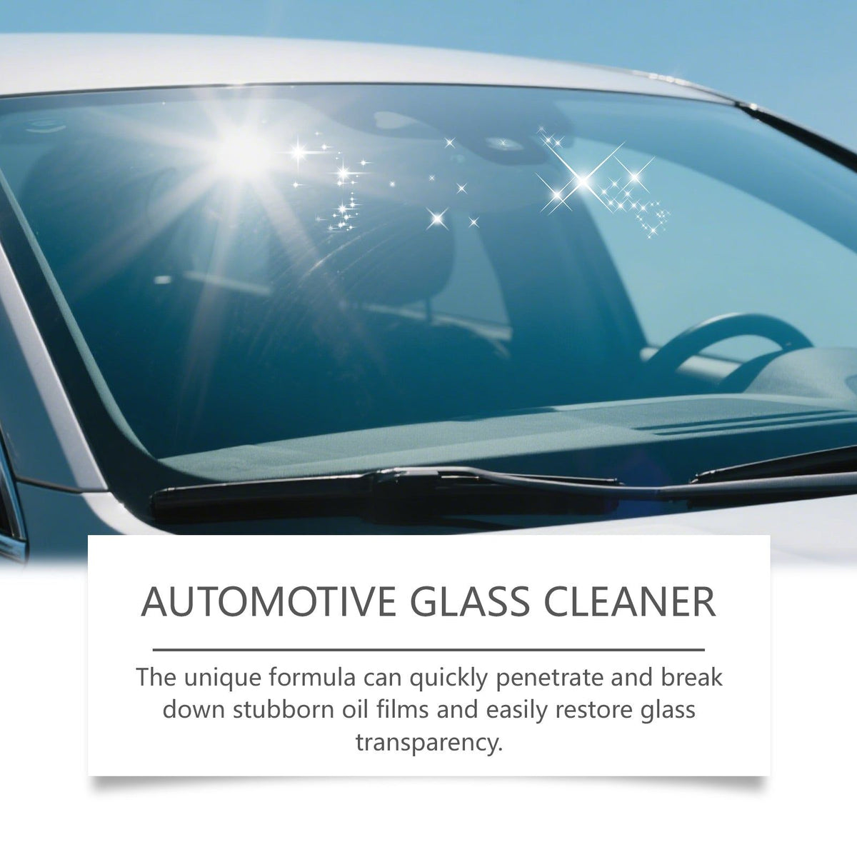 Car Windshield Cleaner, Fog-Free, Fast Dust & Stain Removal, Easy Car Cleaning ,1set