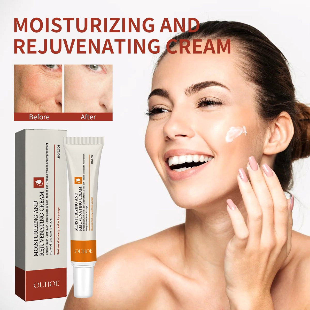 Revitalize Your Skin with Anti-Wrinkle, Hydrating, Brightening Cream for Youthful Glow ,20g