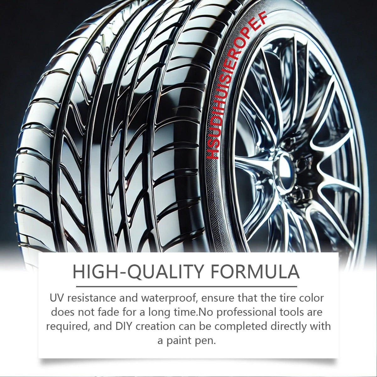 Create Stunning Car Tire Designs with Durable Car Tire Drawing Pen, Easy DIY, Long-lasting Color ,4 pieces
